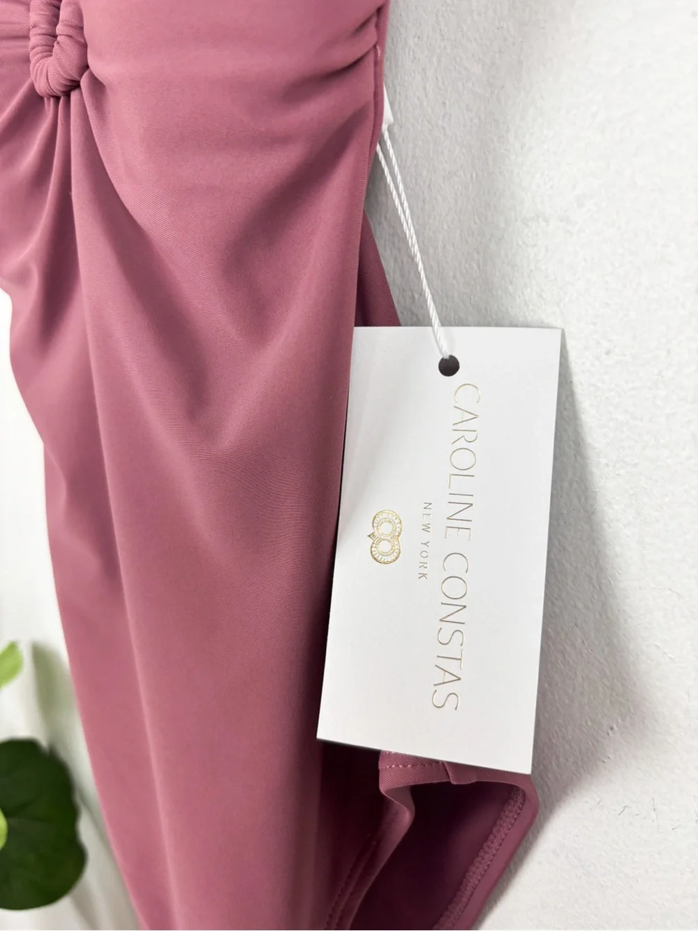 NWT Carline Constas Mauve One Piece Swimsuit Sz XS